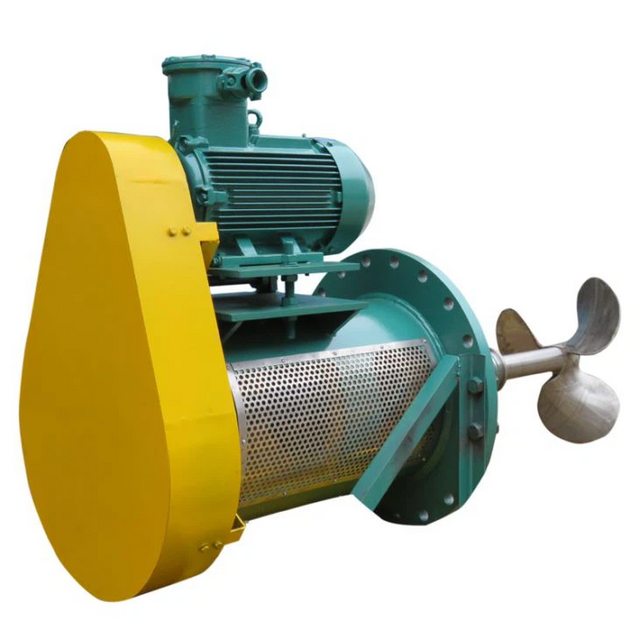 มิกเซอร์เข้าด้านข้างชนิดสายพานสำหรับถังเก็บ